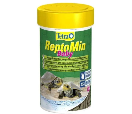 Tetra ReptoMin Baby - основний корм для маленьких черепах, палички