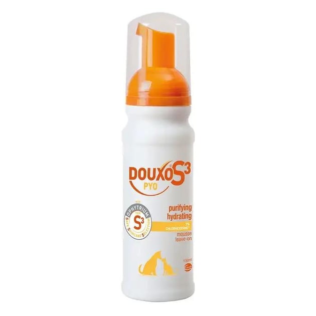 Douxo S3 Pyo Антибактеріальний мус для очищення шкіри у собак і котів