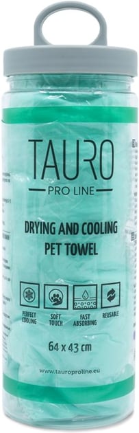 Tauro Pro Line Drying and Cooling Рушник для охолодження котів і собак, зелений