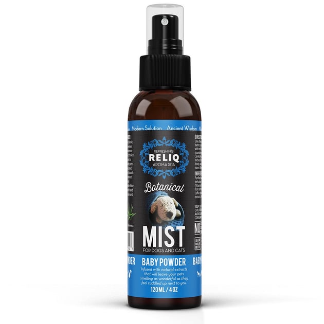 RELIQ Botanical Mist-Baby Powder Одеколон з ароматом дитячої присипки для собак і котів