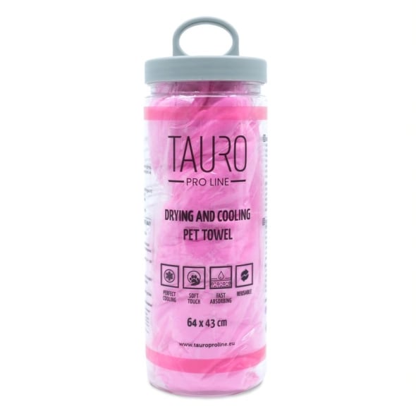 Tauro Pro Line Drying and Cooling Рушник для охолодження котів і собак, рожевий