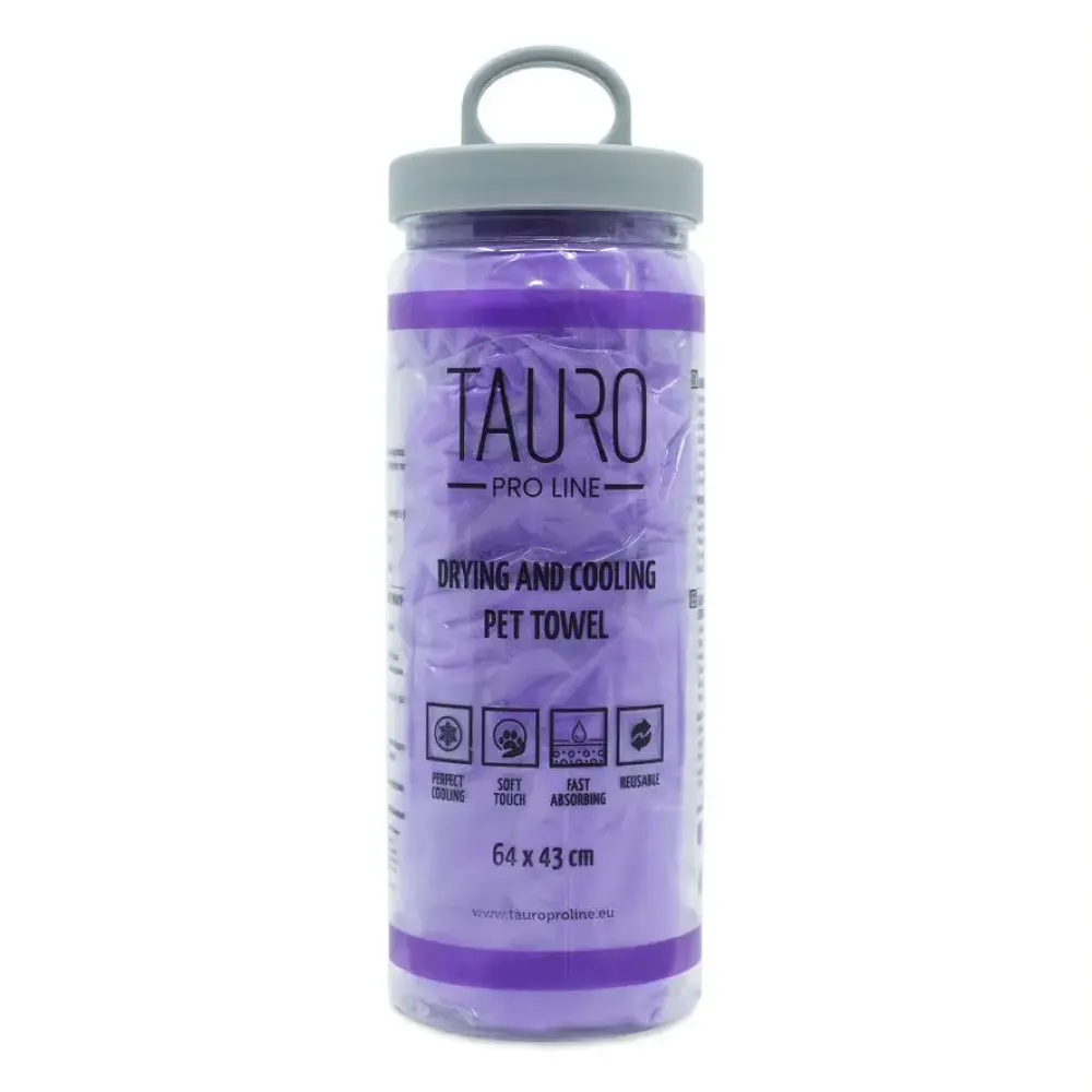 Tauro Pro Line Drying and Cooling Рушник для охолодження котів і собак, пурпуровий