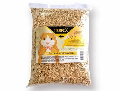 TerriX Буковий наповнювач для гризунів, крупний