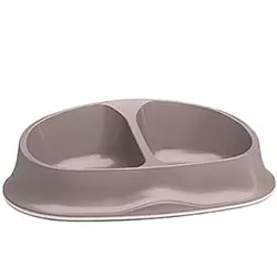 Stefanplast Chic double Подвійна пластикова миска для котів і собак