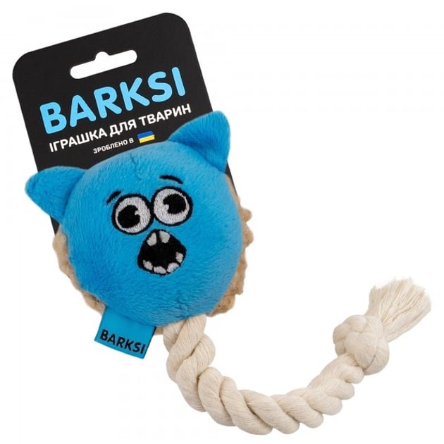 Barksi Котик з пискавкою та канатом для собак