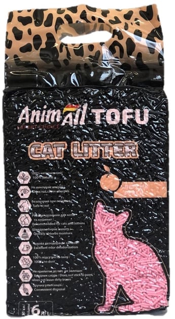 AnimAll Tofu Наповнювач соєвий, з ароматом персика